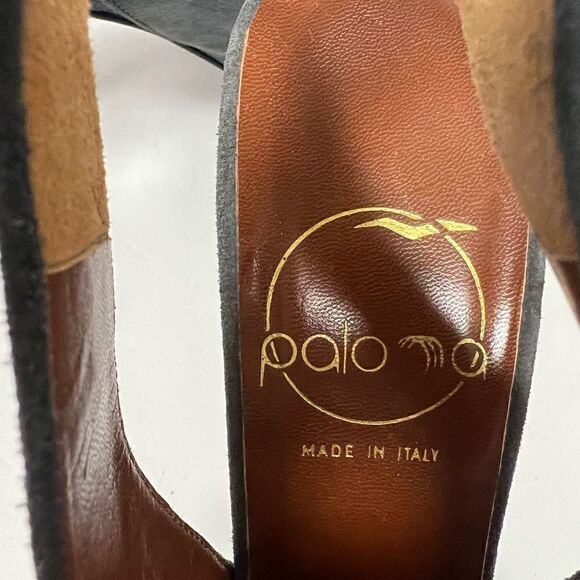 - Paloma grey suede slingback heels. Size 9 Extra Narrow - Picture 8 of 8